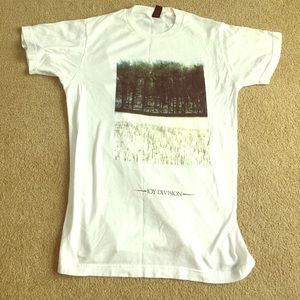 Joy Division White Graphic Tee Small